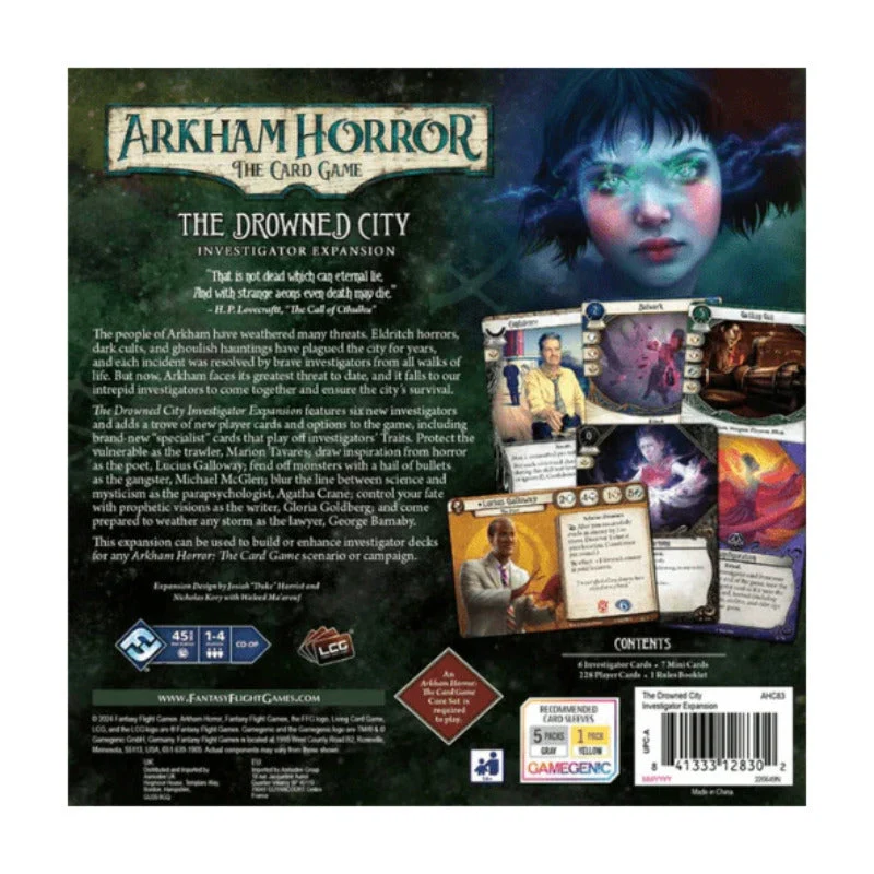 Fantasy Flight Games Arkham Horror LCG The Drowned City Investigator Expansion