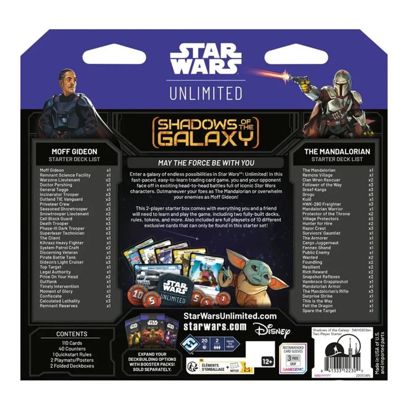 Fantasy Flight Games Star Wars Unlimited - Shadows of the Galaxy Two-Player Starter
