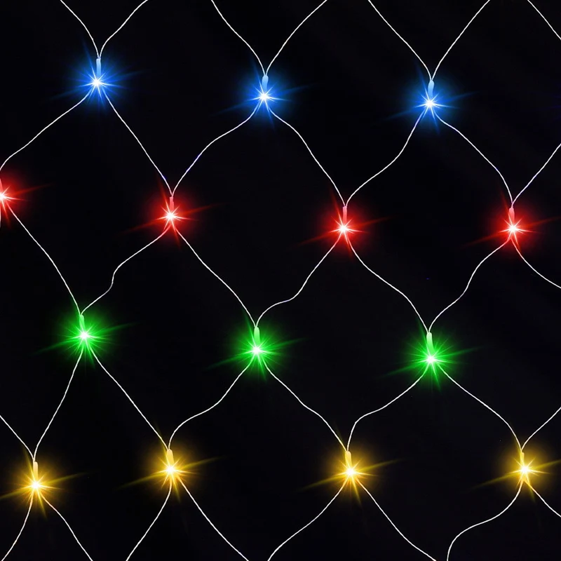 Jingle Jollys Christmas Lights 5Mx3M Net String Light 600 LED Colourful Beads