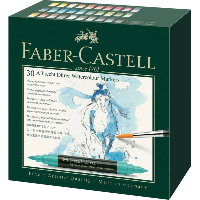 30 Faber-Castell Watercolour Albrecht Durer Dual Tip Markers