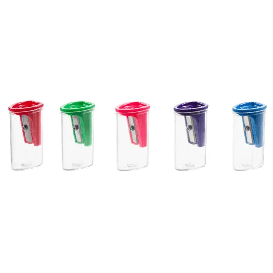 Faber-Castell Single Hole Pencil Sharpener Pack 40 Assorted Colours Tub