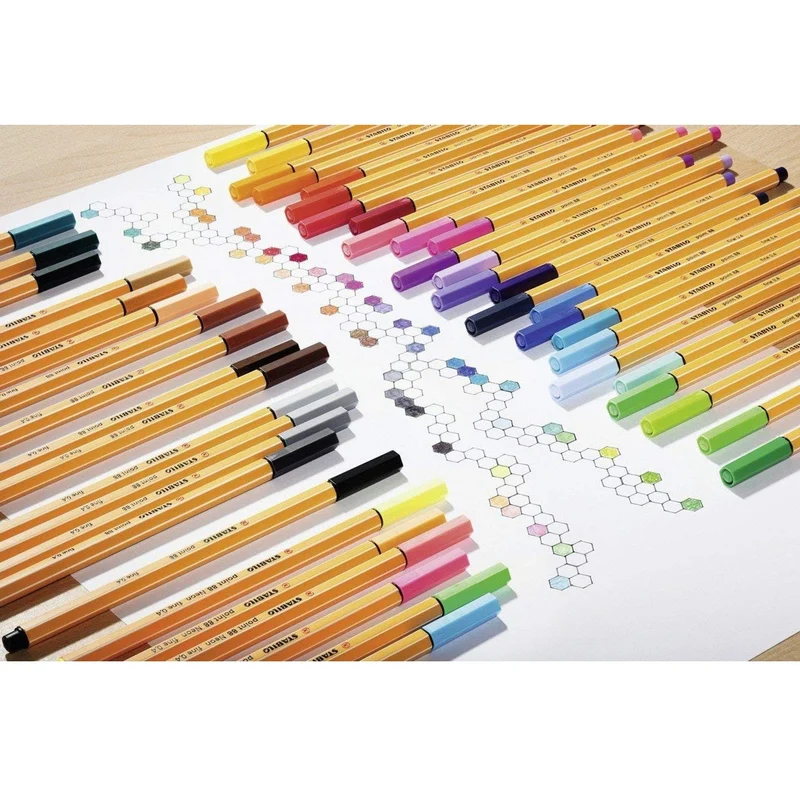 Stabilo 88 Point Fineliner Pen Colour Parade Pack 20