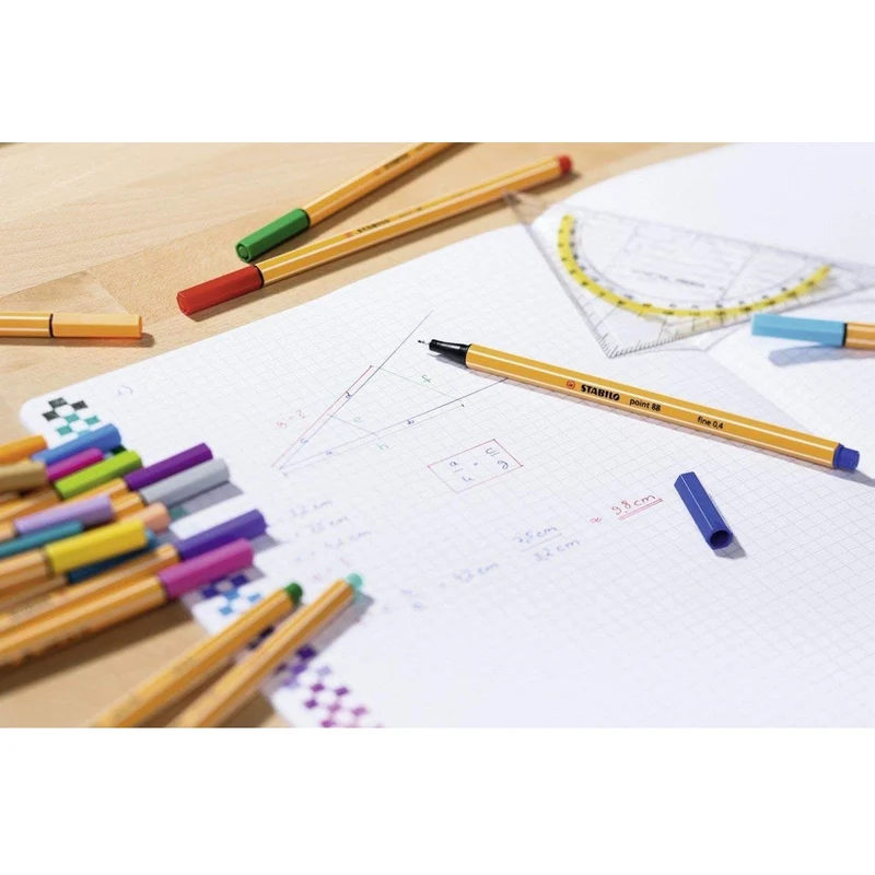 Stabilo 88 Point Fineliner Pen Colour Parade Pack 20