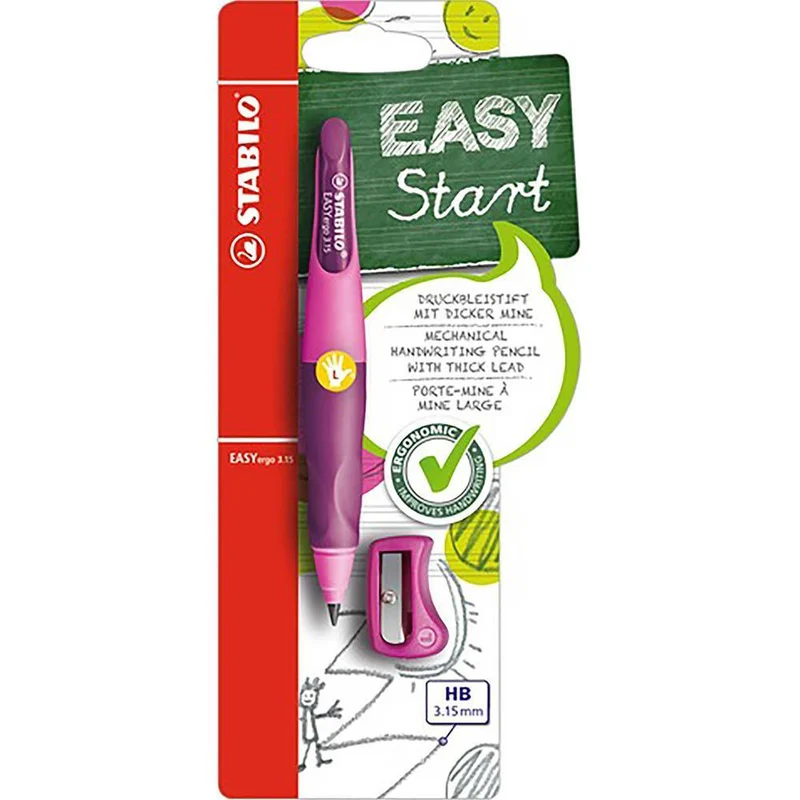 Stabilo Easy Ergo Mechanical Pencil Left Hand Pink
