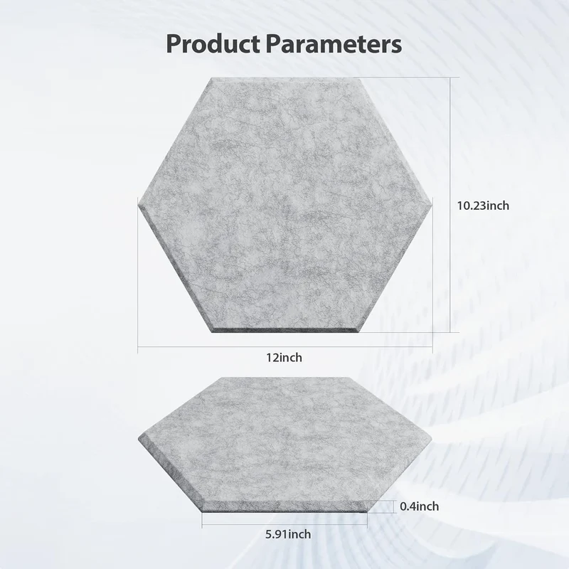 iDeer Life Acoustic Foam Panels Hexagon – 12 Pack