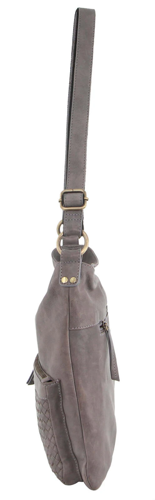 Pierre Cardin Woven Leather Ladies Cross-Body Bag Handbag