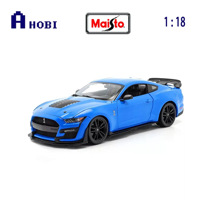 Maisto Licensed 1:18 Scale Ford Mustang Shelby GT-500 2020 Diecast Model Car Blue