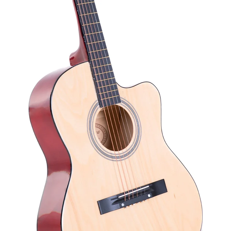 Karrera Acoustic Cutaway 40in Guitar (Natural)