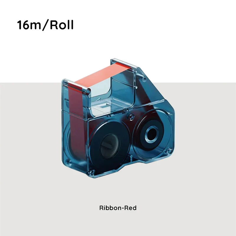 NiimBot Compatible Labeling Ribbon 16m For B18 (Red)