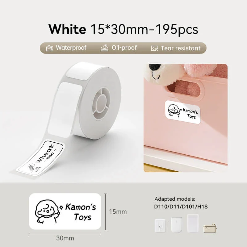 NIIMBOT Thermal Label Paper Waterproof Sticker for D11/D101/D110