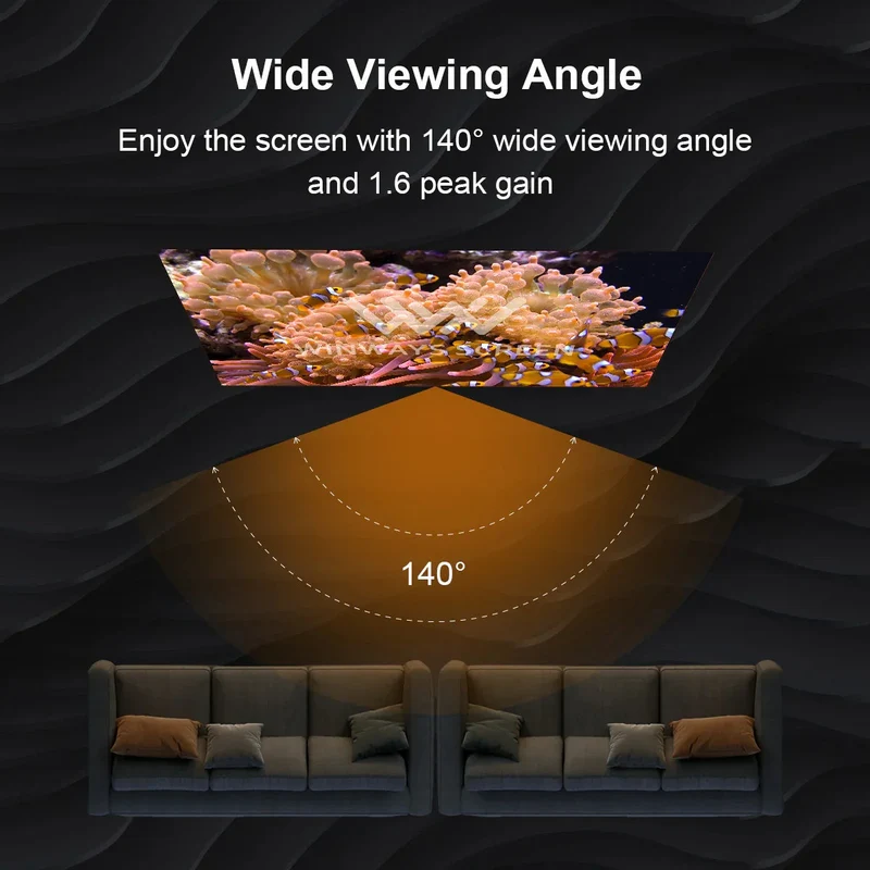 Winways Medium Throw ALR Fixed Frame Fresnel Screen