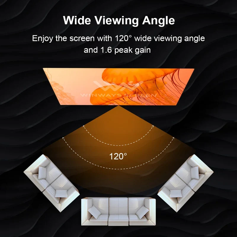 Winways Medium Throw ALR Rollable Fresnel Screen
