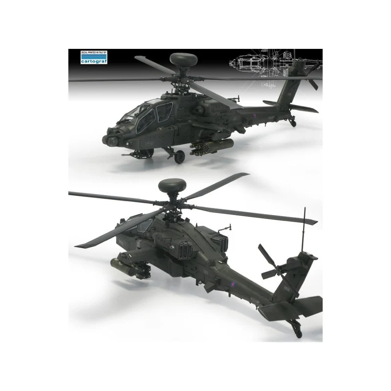 1/72 British Army AH64 Afghanistan Apache Plastic Model Kit