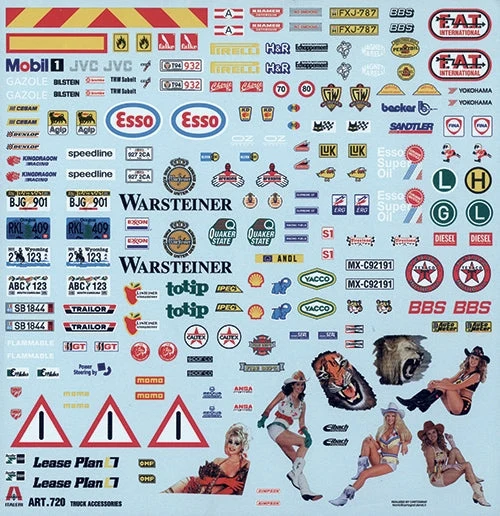 1/24 Truck Accessories for European and U.S. Trucks