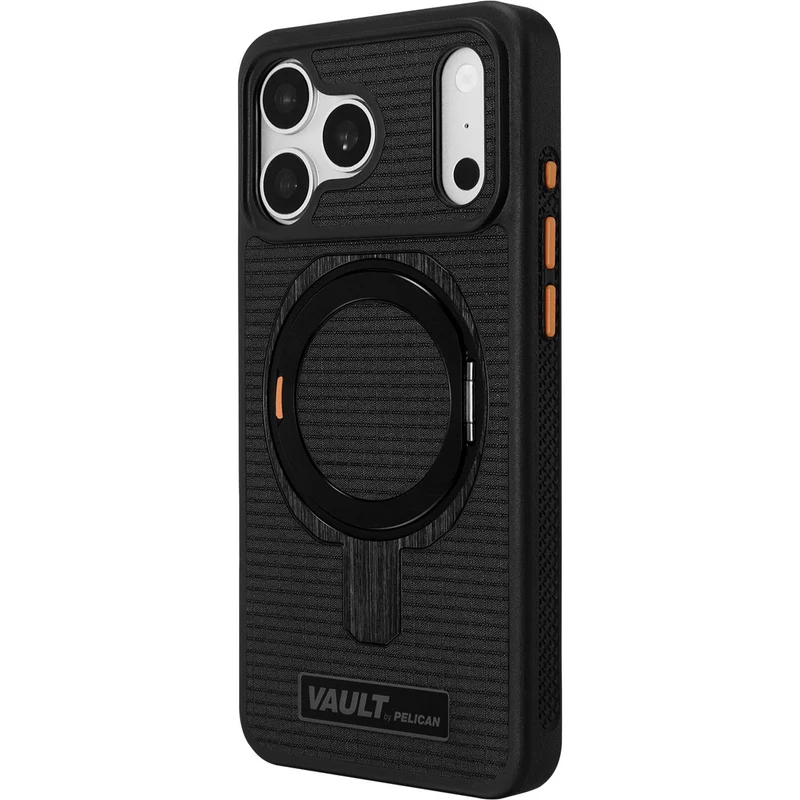 Pelican Vault MagSafe Stand Case for iPhone 18 Pro Max (Black)