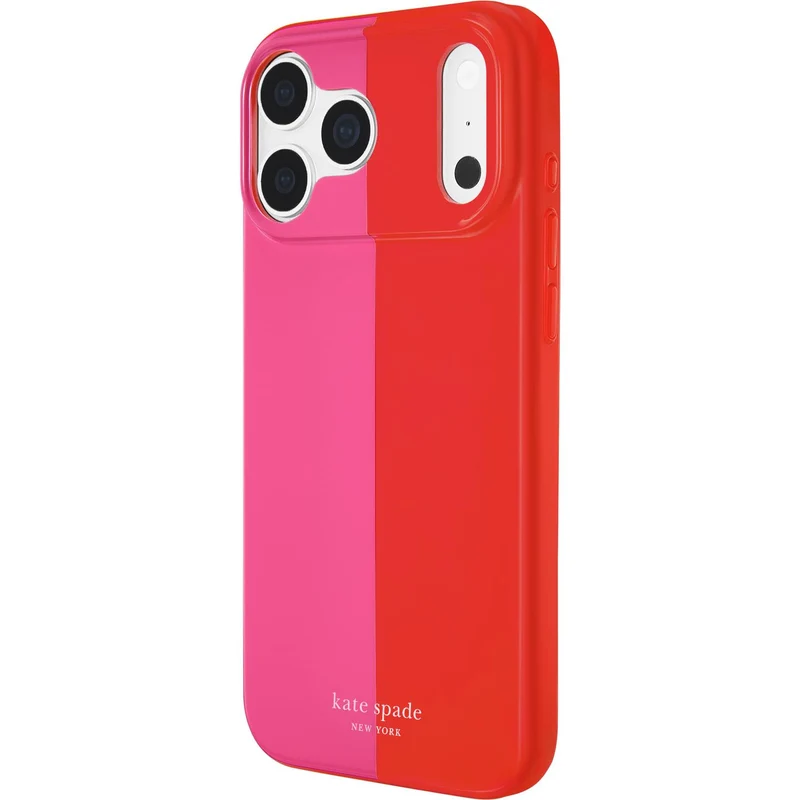 Kate Spade Magsafe Case for iPhone 18 Pro Max (Racing Stripe Pop Pink)