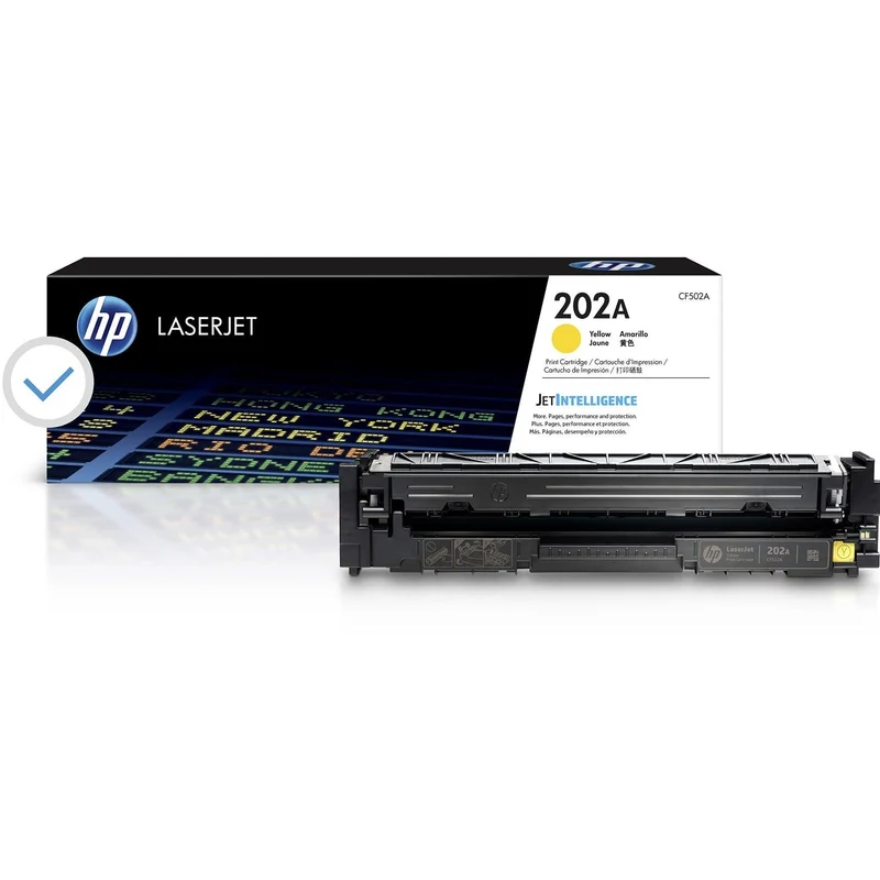 HP 202A Toner Ink Cartridge CF502A Genuine Original (Yellow)