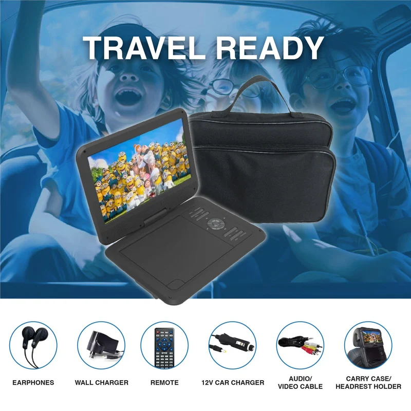 Laser 10" Portable DVD Player