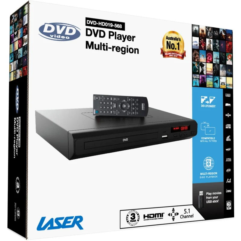 Laser Multi-Region DVD Player