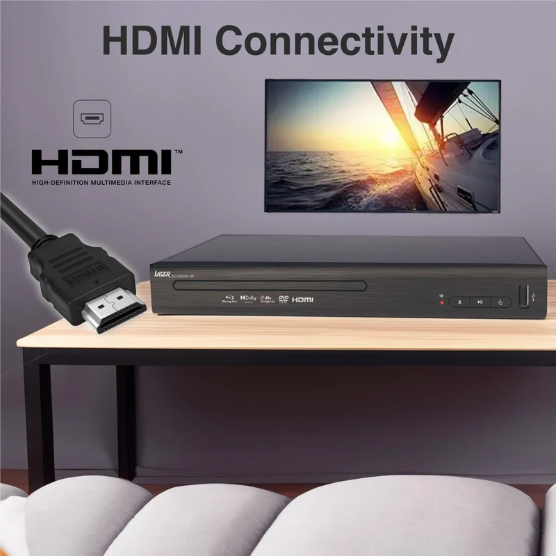 Laser Full HD Blu Ray Player with Multi Region Playback
