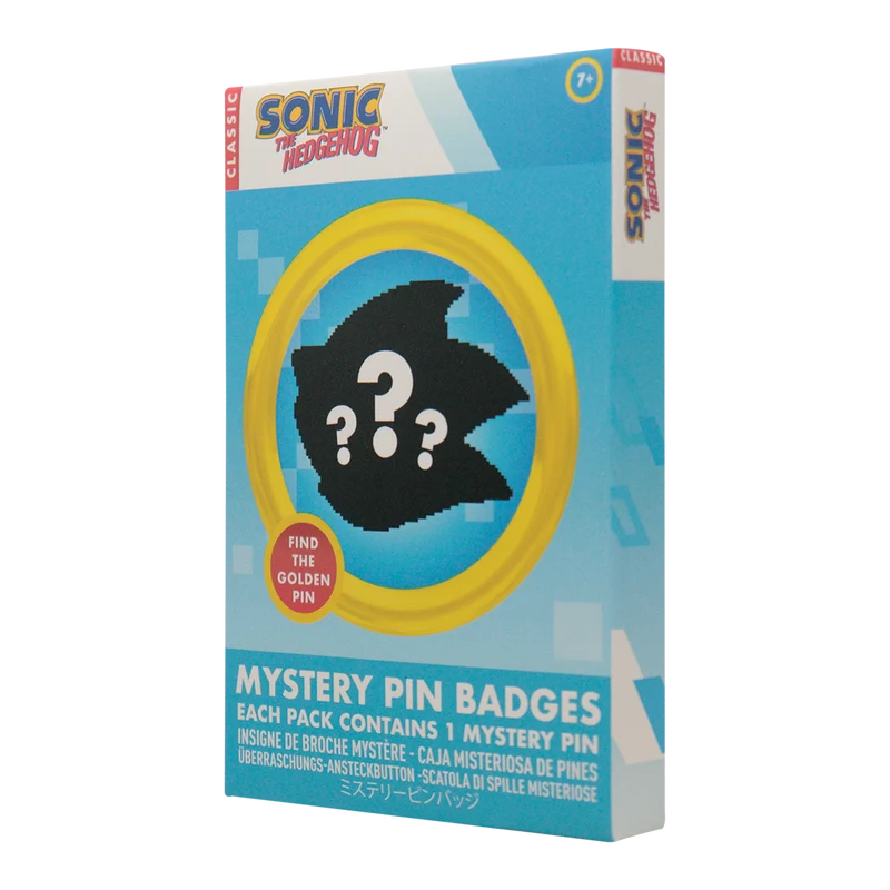 Fanattik Sonic The Hedgehog - Mystery Pin Badges CDU Contains 12 Blind Boxes