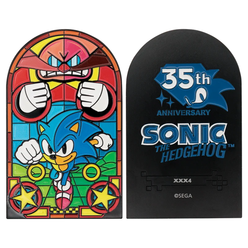 Fanattik Sonic The Hedgehog - Stained Glass Window Style Ingot - Limited Edition