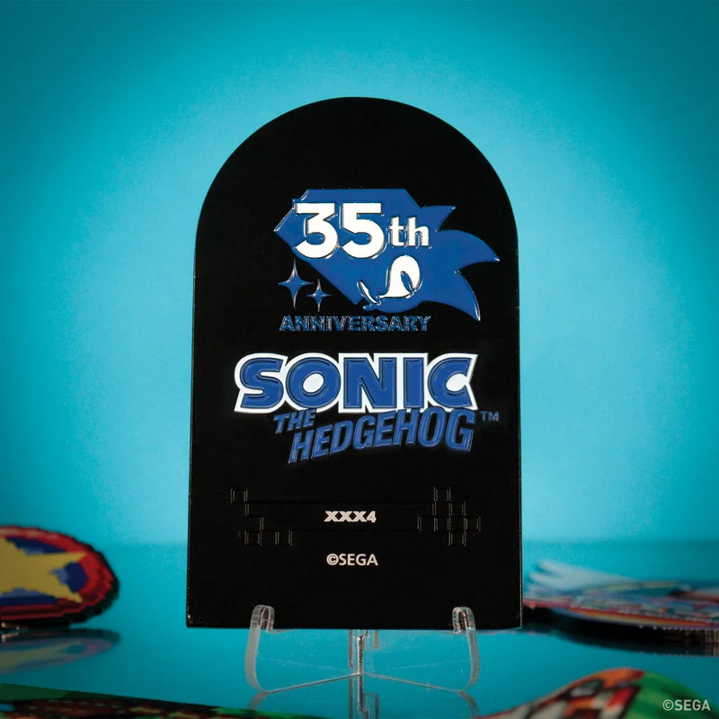 Fanattik Sonic The Hedgehog - Stained Glass Window Style Ingot - Limited Edition