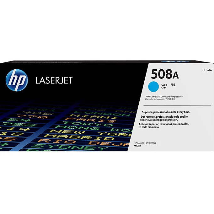 HP 508A Toner Ink Cartridge Cyan Genuine LaserJet CF361A