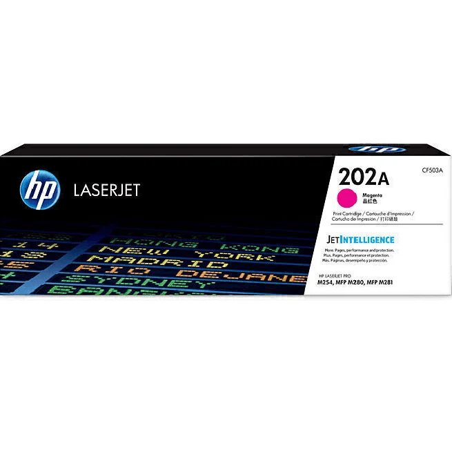 HP 202A Toner Ink Cartridge CF503A Genuine Original (Magenta)