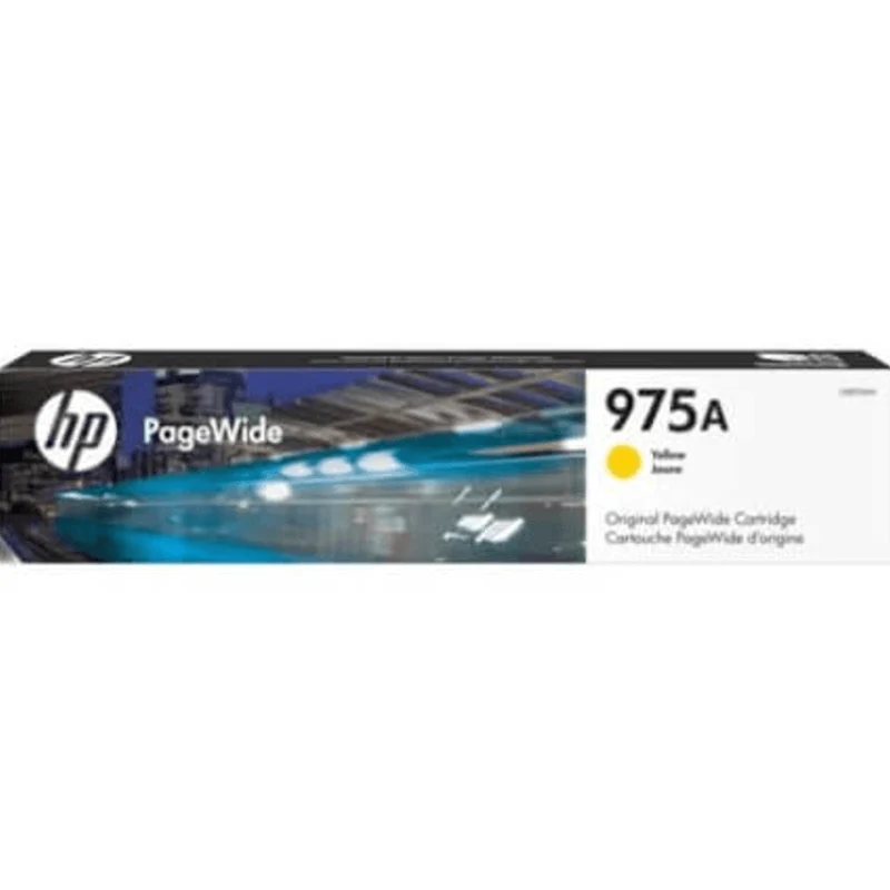 HP 975A Ink Toner Cartridge Yellow PageWide Genuine Original L0R94AA