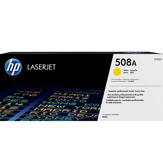 HP 508A Toner Ink Cartridge Yellow LaserJet Genuine CF362A