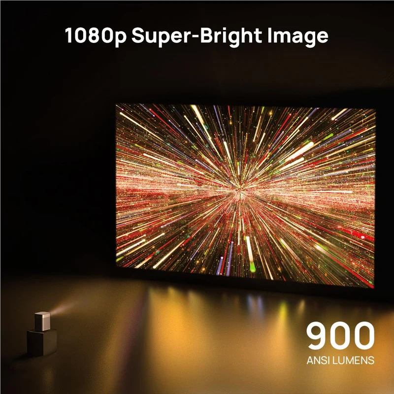 XGIMI Halo+ Full HD Portable Google TV Projector