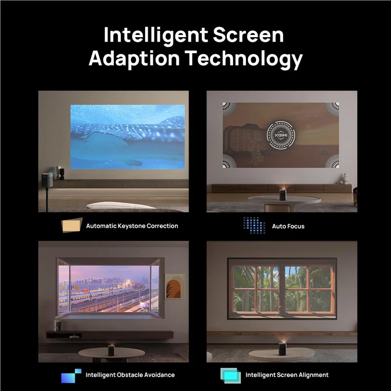 XGIMI Halo+ Full HD Portable Google TV Projector