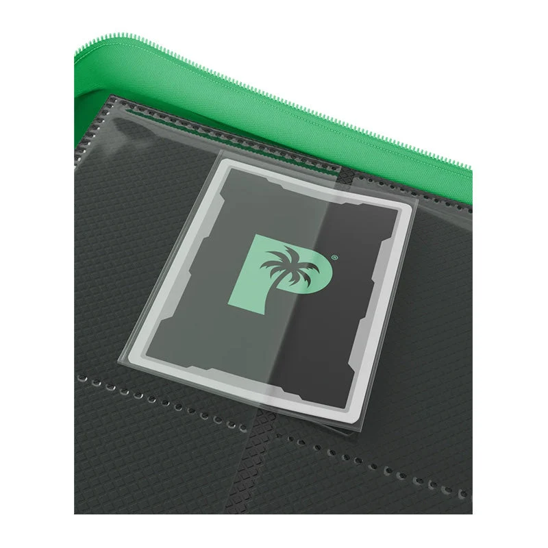 Palms Off Gaming Collector's Series 4 Pocket Zip Trading Card Binder - GREEN