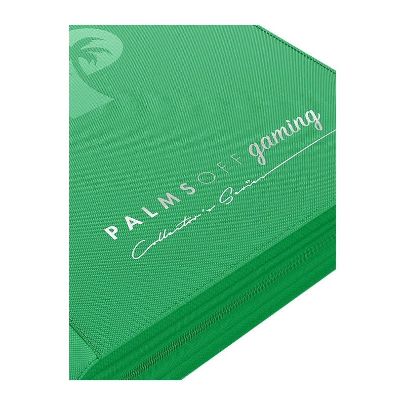 Palms Off Gaming Collector's Series 4 Pocket Zip Trading Card Binder - GREEN