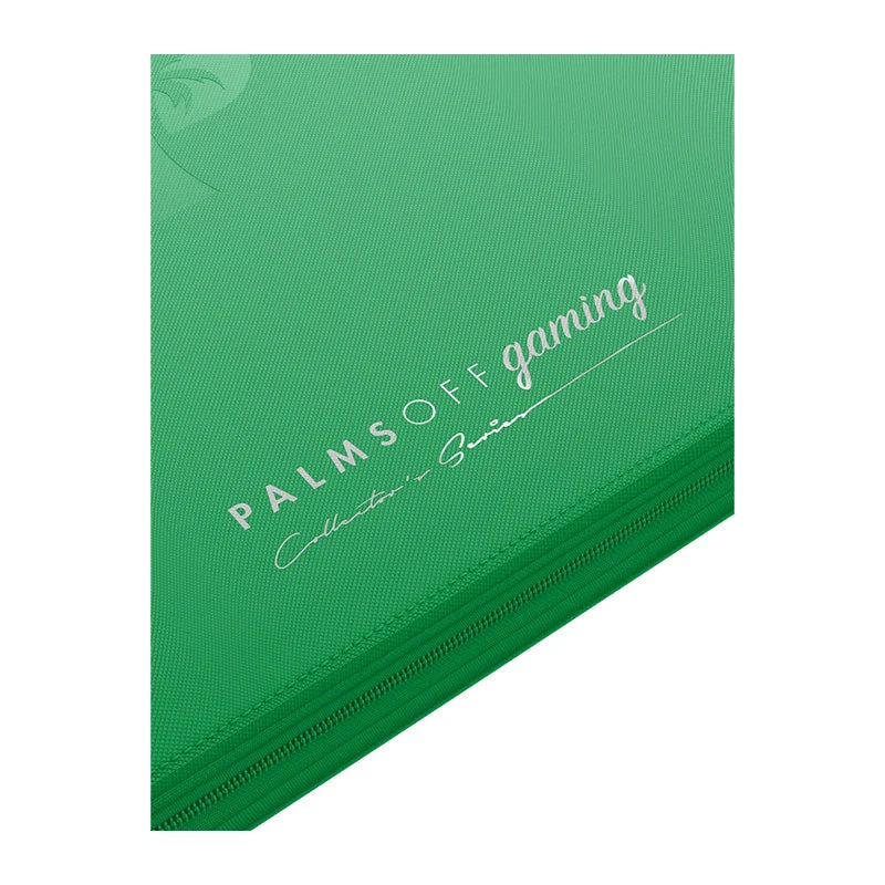 Palms Off Gaming Collector's Series 12 Pocket Zip Trading Card Binder - GREEN