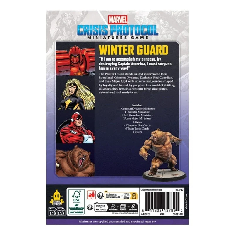 Atomic Mass Games Marvel Crisis Protocol Winter Guard Affiliation Pack