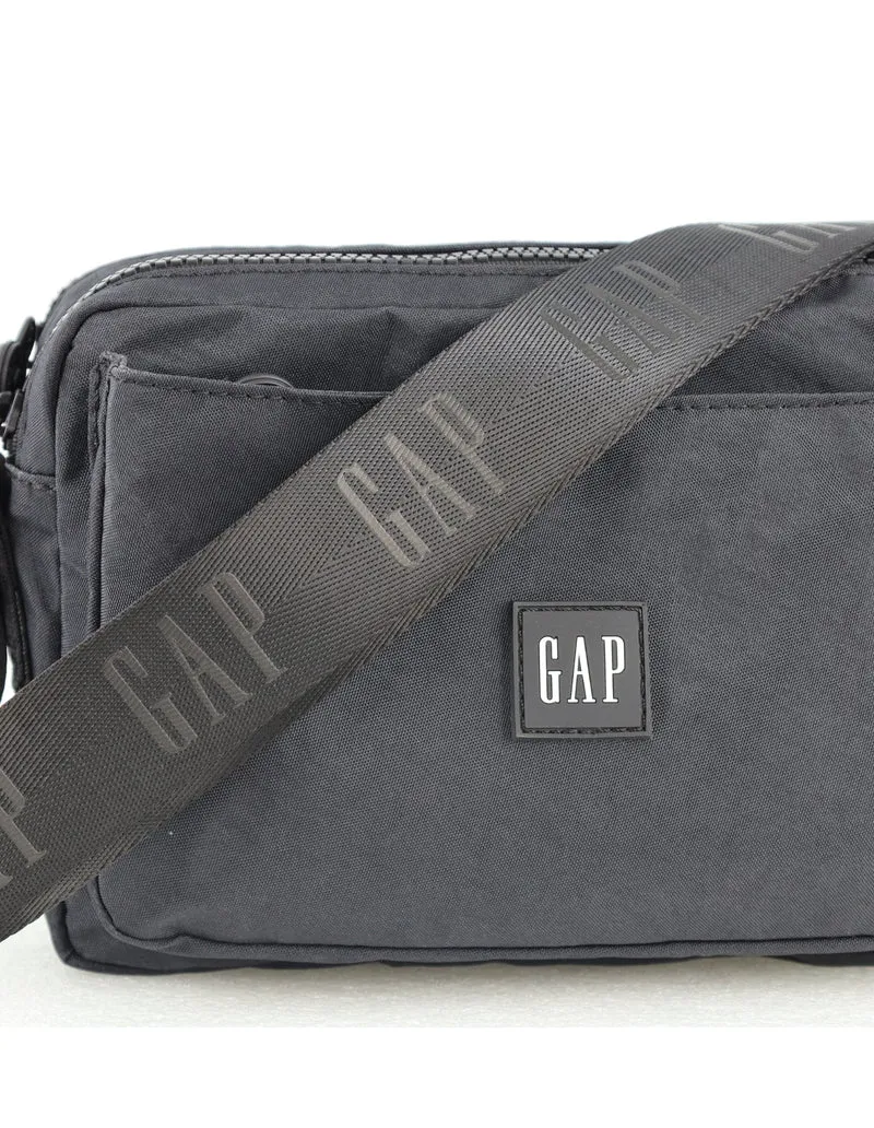 GAP Whomen's Nylon Shoulder Crossbody Bag w/ Secure Zip 25x18cm Black