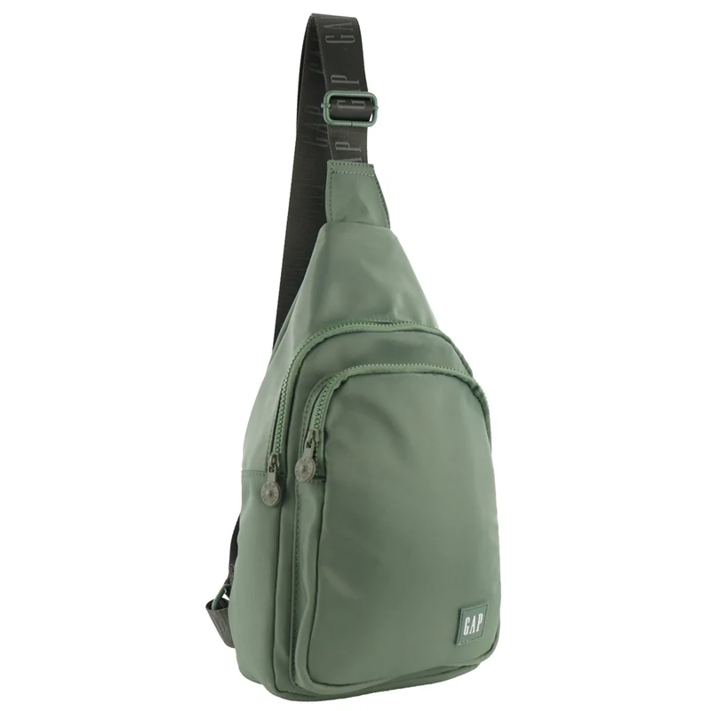GAP Unisex Travel Nylon Crossbody/Sling Bag w/ Secure Zip 23x38cm Twig