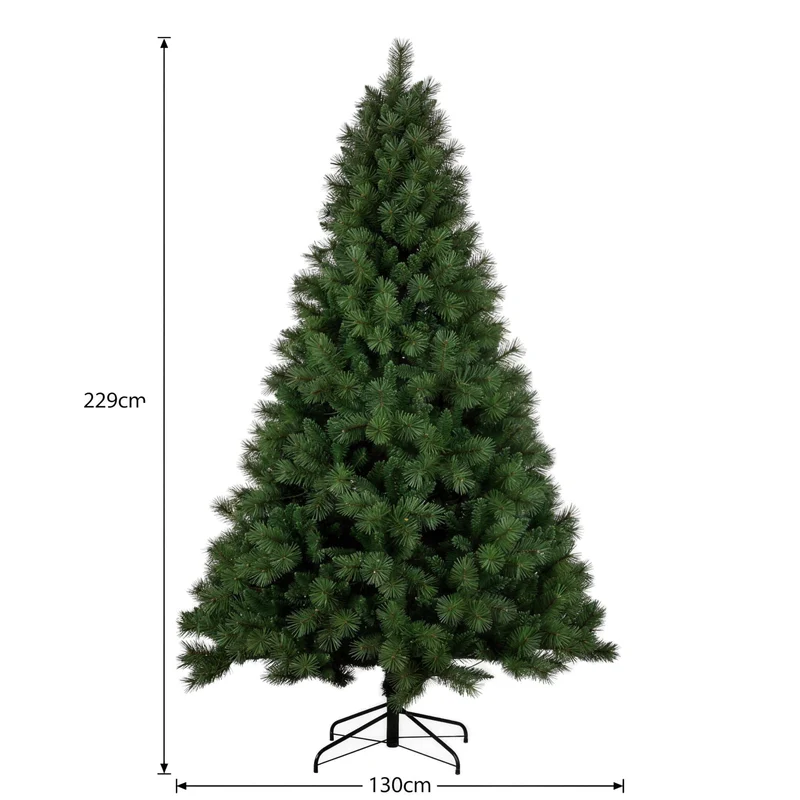 Christabelle 2.3m 7.5ft Grand Sierra Christmas Tree Pre Lit Multi Function LED Memory Wire Artificial Indoor Xmas Decor