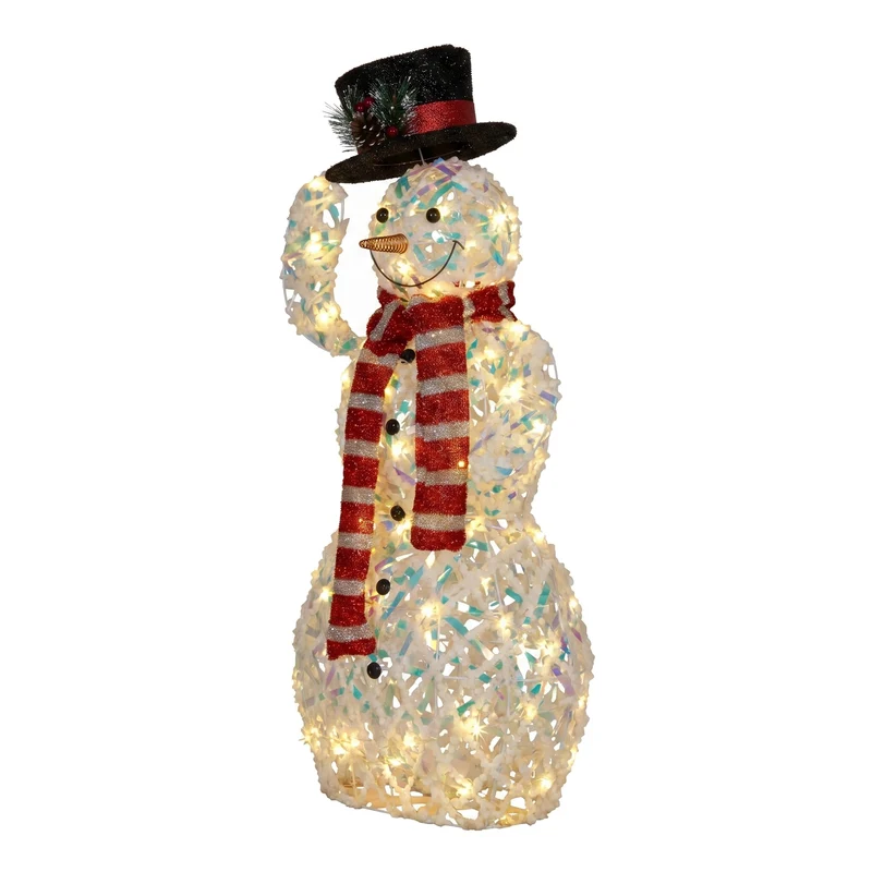 Christabelle 92cm Snowman Christmas Light Up Display Animated LED Outdoor Indoor Yard Lawn Statue