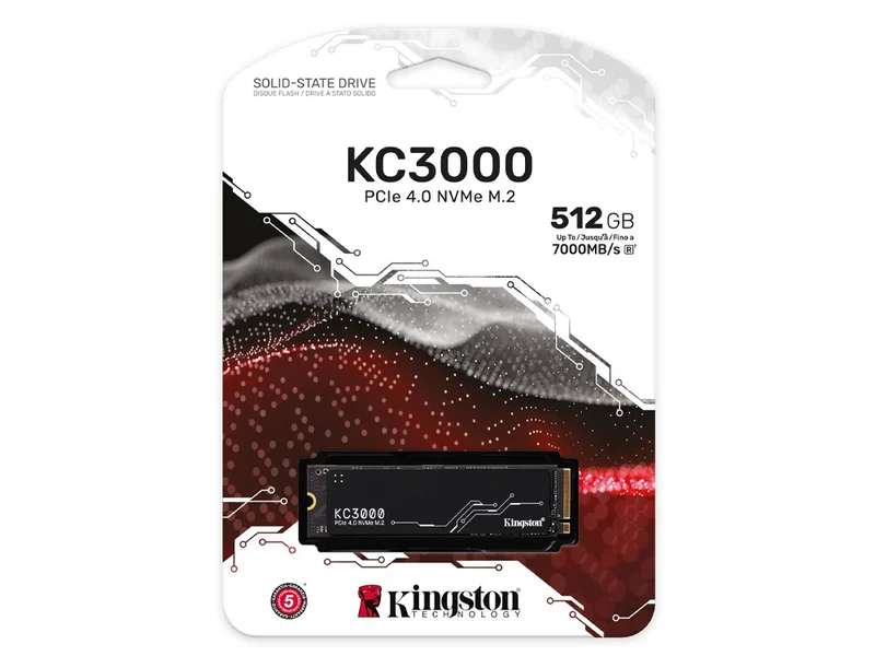 Kingston KC3000 512GB PCIe 4.0 NVMe M.2 SSD