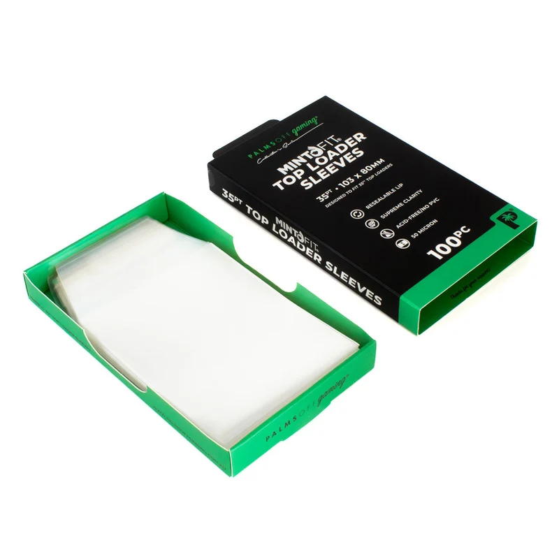Palms Off Gaming MintFit Card Loader Top Loader Sleeves - 35pt - 100pc