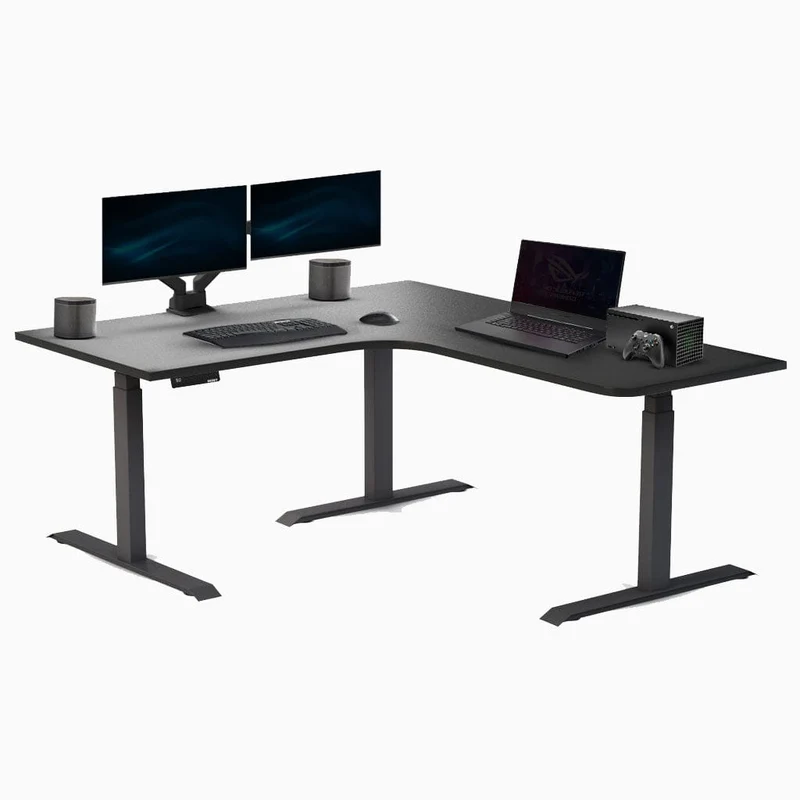 Desky Sigma L-Shape Gaming Desk Left Return 200 cm Wheat Frame