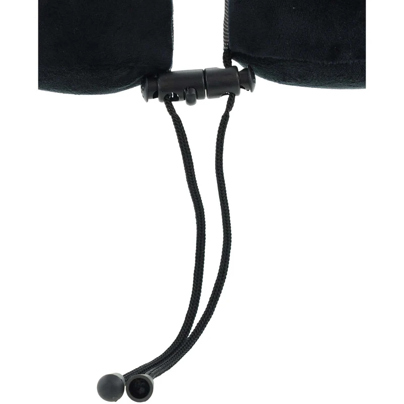 Milleni Memory Foam Comfort Ergonomic Air Travel Neck Pillow - Black