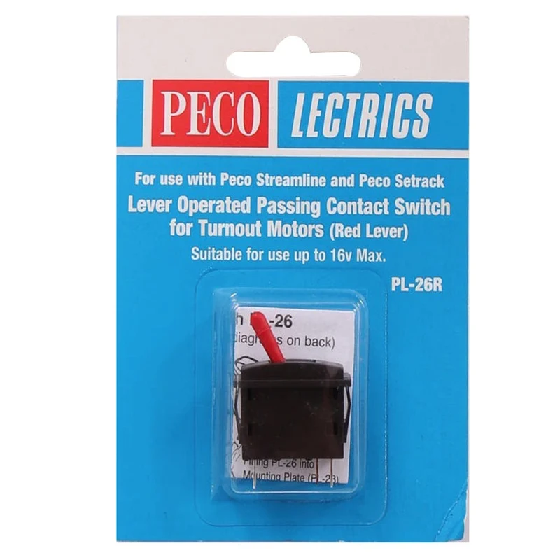 Peco Passing Contact Switch Red