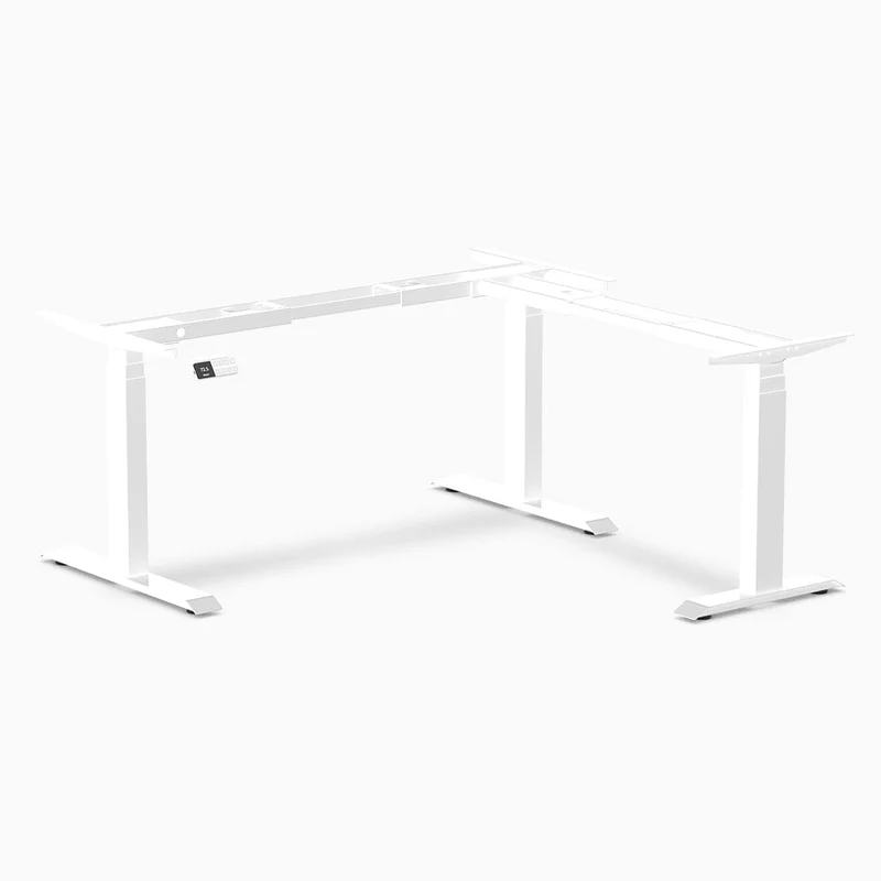 Desky Sit Stand L-Shape Desk Frame 110 cm–190 cm Wheat