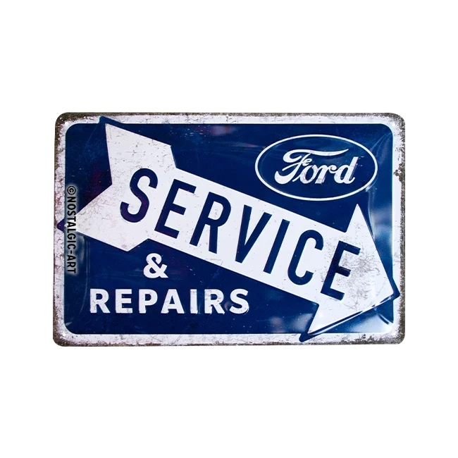 Nostalgic-Art Ford Service and Repairs 20x30cm Medium Metal Tin Sign Plaque