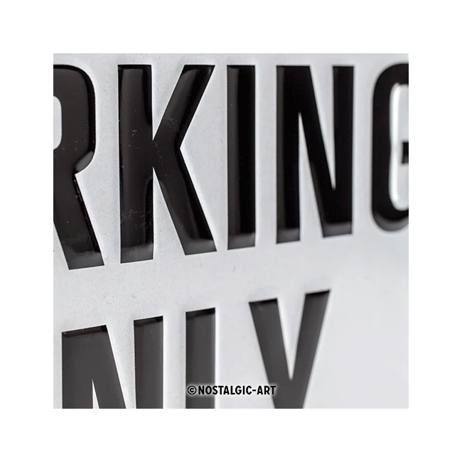 Nostalgic-Art 20x30cm Medium Metal Wall Hanging Sign Plaque BMW Parking Only