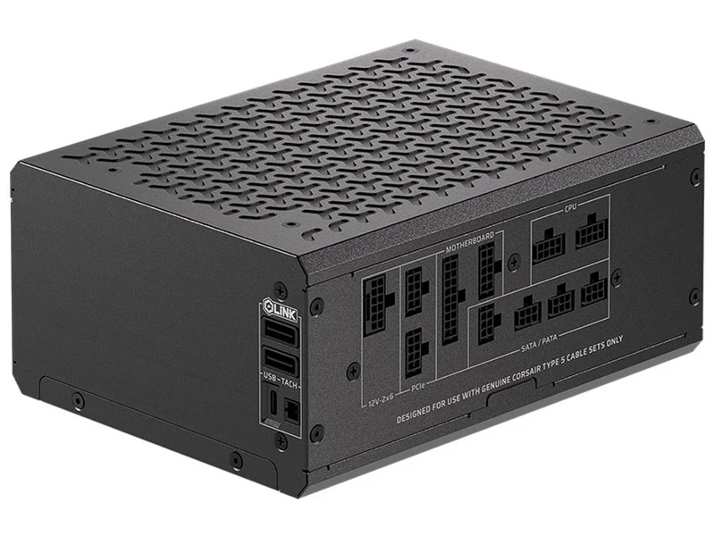 Corsair 1200W HX1200i SHIFT Cybenetics Platinum Fully Modular PCIe 5.1 ATX 3.1 Power Supply (CP-9020267-AU)